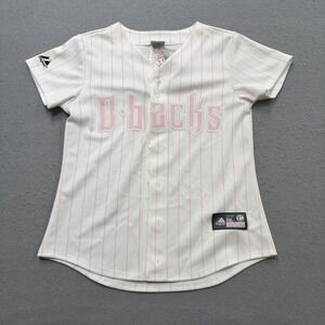 Arizona Diamondbacks Jersey Women's Small White Majestic MLB Baseball USA NEW